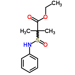 Propanoic acid,2-methyl-2-[(phenylamino)sulfinyl]-, ethyl ester Structure,82185-55-5Structure