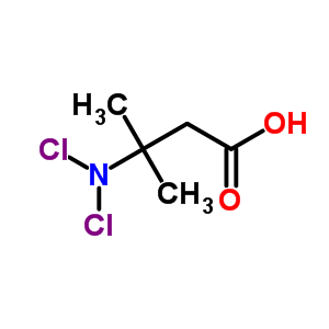 3-(Dichloroamino)-3-methylbutanoic acid Structure,82224-85-9Structure