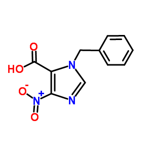 4-Nitro-1-(phenylmethyl)-1h-imidazole-5-carboxylic acid Structure,82228-58-8Structure