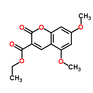 2H-1-benzopyran-3-carboxylic acid, 5,7-dimethoxy-2-oxo-, ethyl ester Structure,82235-61-8Structure