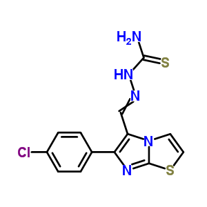 Hydrazinecarbothioamide,2-[[6-(4-chlorophenyl)imidazo[2,1-b]thiazol-5-yl]methylene]- Structure,82588-47-4Structure