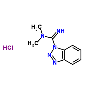 N,n-dimethyl-1h-benzotriazole-1-carboximidamide monohydrochloride Structure,827042-23-9Structure