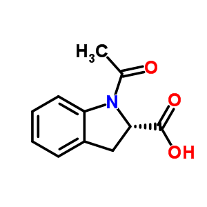 (S)-1-acetyl-2,3-dihydro-1h-indole-2-carboxylic acid Structure,82950-72-9Structure