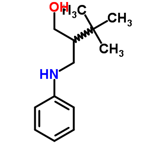 3,3-二甲基-2-[(苯基氨基)甲基]-1-丁醇结构式_83096-39-3结构式