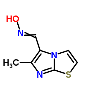 6-甲基-咪唑并[2,1-b]噻唑-5-羧醛肟结构式_83253-29-6结构式