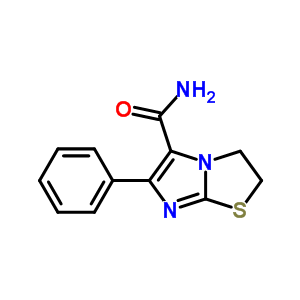 2,3-二氢-6-苯基-咪唑并[2,1-b]噻唑-5-羧酰胺结构式_83253-43-4结构式