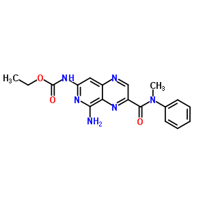 Carbamic acid, [5-amino-3-[(methylphenylamino)carbonyl]pyrido[3,4-b]pyrazin-7-yl]-, ethyl ester (9ci) Structure,83269-14-1Structure