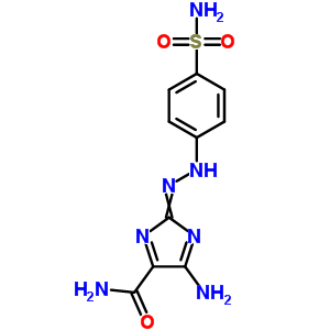 5-氨基-2-[(4-磺酰基苯基)肼基]咪唑-4-羧酰胺结构式_83296-87-1结构式