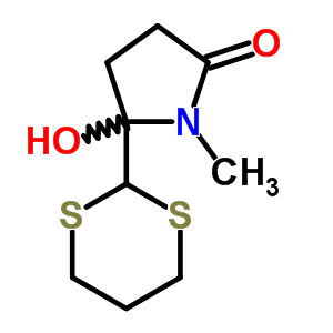 5-(1,3-二硫杂-2-基)-5-羟基-1-甲基-2-吡咯烷酮结构式_83451-43-8结构式