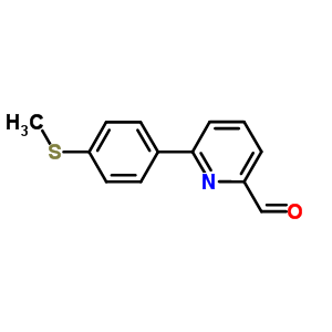 6-(4-Methylsulfanylphenyl)pyridine-2-carbaldehyde Structure,834884-85-4Structure