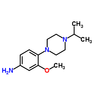 4-(4-异丙基哌嗪-1-基)-3-甲氧基苯胺结构式_835633-78-8结构式