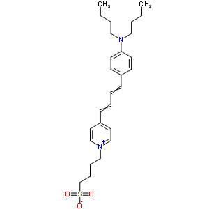 4-[4-[4-[4-(Dibutylamino)phenyl]buta-1,3-dienyl]-1-pyridin-1-iumyl]butane-1-sulfonate Structure,83668-92-2Structure