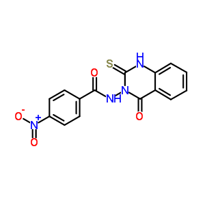 4-Nitro-n-(4-oxo-2-sulfanylidene-1h-quinazolin-3-yl)benzamide Structure,83717-71-9Structure