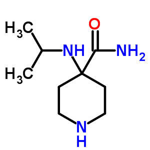 4-(异丙基氨基)哌啶-4-羧酰胺结构式_83783-48-6结构式