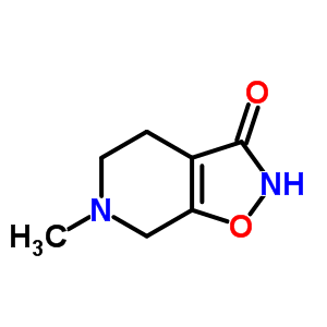 (9ci)-4,5,6,7-四氢-6-甲基-异噁唑并[5,4-c]吡啶-3(2H)-酮结构式_83912-99-6结构式