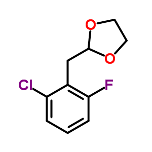 1-Chloro-3-fluoro-2-(1,3-dioxolan-2-ylmethyl)benzene Structure,842124-01-0Structure