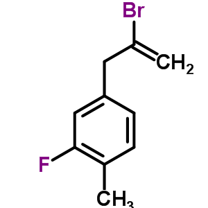 2-Bromo-3-(3-fluoro-4-methylphenyl)prop-1-ene Structure,842140-41-4Structure