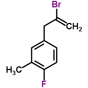 2-Bromo-3-(4-fluoro-3-methylphenyl)prop-1-ene Structure,842140-42-5Structure