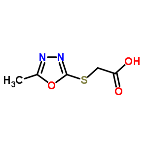 (5-Methyl-[1,3,4]oxadiazol-2-ylsulfanyl)-acetic acid Structure,842965-64-4Structure