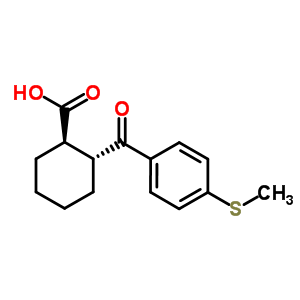 Trans-2-(4-thiomethylbenzoyl)cyclohexane-1-carboxylic acid Structure,844856-85-5Structure