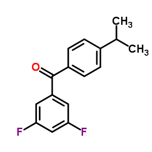 3,5-Difluoro-4-iso-propylbenzophenone Structure,844885-09-2Structure