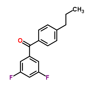 3,5-Difluoro-4-n-propylbenzophenone Structure,844885-12-7Structure