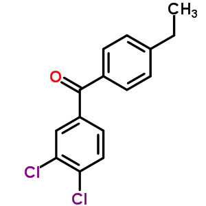 3,4-Dichloro-4-ethylbenzophenone Structure,844885-28-5Structure