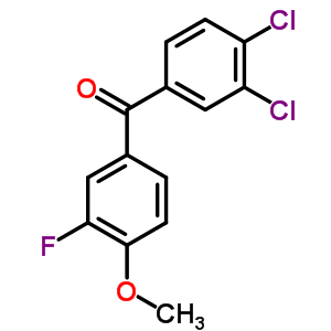 3,4-Dichloro-3-fluoro-4-methoxybenzophenone Structure,844885-37-6Structure