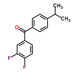 3,4-Difluoro-4-iso-propylbenzophenone Structure,845781-00-2Structure