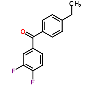 3,4-Difluoro-4-ethylbenzophenone Structure,845781-02-4Structure