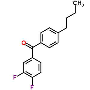 4-N-butyl-3,4-difluorobenzophenone Structure,845781-04-6Structure