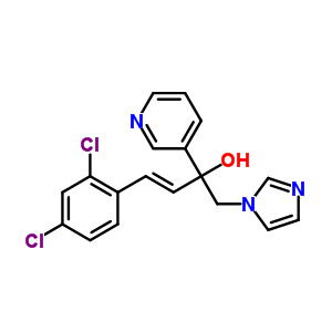 (E)-4-(2,4-dichloro-phenyl)-1-imidazol-1-yl-2-pyridin-3-yl-but-3-en-2-ol Structure,847670-73-9Structure