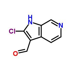 2-Chloro-1h-pyrrolo[2,3-c]pyridine-3-carboxaldehyde Structure,847801-92-7Structure