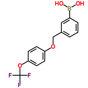 3-((4-(Trifluoromethoxy)phenoxy)methyl)phenylboronic acid Structure,849062-06-2Structure