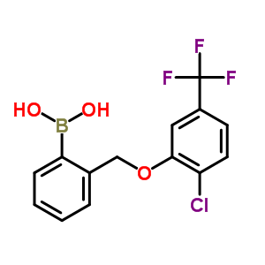 2-((2-Chloro-5-(trifluoromethyl)phenoxy)methyl)phenylboronic acid Structure,849062-11-9Structure