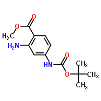 2-氨基-4-(1,1-二甲基乙氧基)羰基氨基-苯甲酸甲酯结构式_849792-91-2结构式