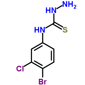 [(4-溴-3-氯苯基)氨基]肼基M乙烷-1-硫酮结构式_850349-98-3结构式