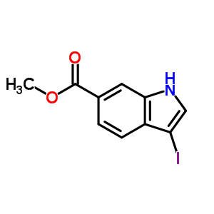 Methyl 3-iodo-1h-indole-6-carboxylate Structure,850374-98-0Structure