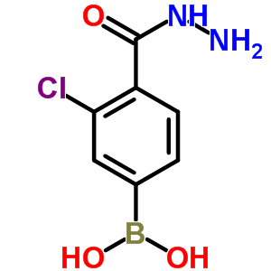 3-Chloro-4-(hydrazinocarbonyl)benzeneboronic acid Structure,850589-37-6Structure