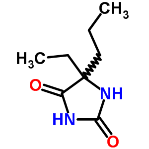 2,4-咪唑啉二酮,5-乙基-5-丙基-结构式_85320-28-1结构式