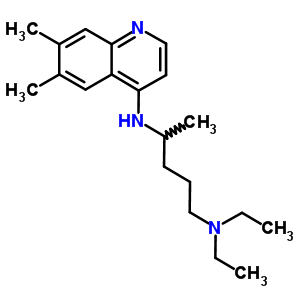 N-(6,7-dimethylquinolin-4-yl)-n,n-diethyl-pentane-1,4-diamine Structure,85438-23-9Structure