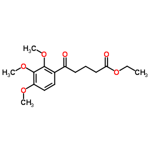 Ethyl 5-oxo-5-(2,3,4-trimethoxyphenyl)pentanoate Structure,854859-30-6Structure