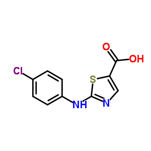 2-(4-Chlorophenylamino)-5-thiazolecarboxylic acid Structure,855531-21-4Structure