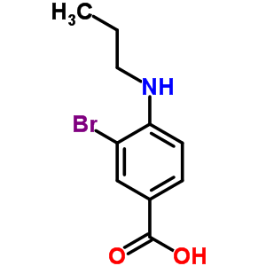 3-Bromo-4-(propylamino)benzoic acid Structure,855592-12-0Structure