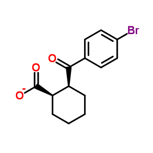 Cis-2-(4-bromobenzoyl)-1-cyclohexane-carboxylic acid Structure,85603-41-4Structure