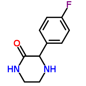 3-(4-氟苯)哌嗪-2-酮结构式_85606-96-8结构式