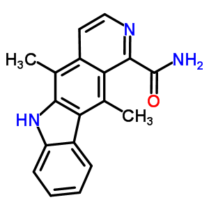 6H-pyrido[4,3-b]carbazole-1-carboxamide, 5,11-dimethyl-, monohydrochloride Structure,85619-28-9Structure