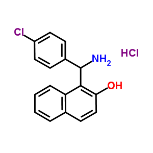 1-[氨基-(4-氯-苯基)-甲基]-萘-2-醇盐酸盐结构式_856209-29-5结构式