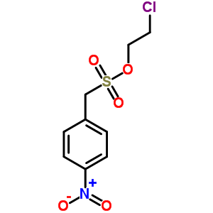 Benzenemethanesulfonic acid, 4-nitro-, 2-chloroethyl ester Structure,85650-20-0Structure