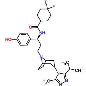 4-羟基苯基马拉维若结构式_856708-54-8结构式